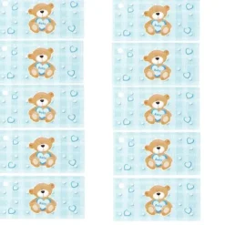 Clearance Etiquette Drag Es Ourson Gar On X 10 Pi Ces Theme Gender Reveal