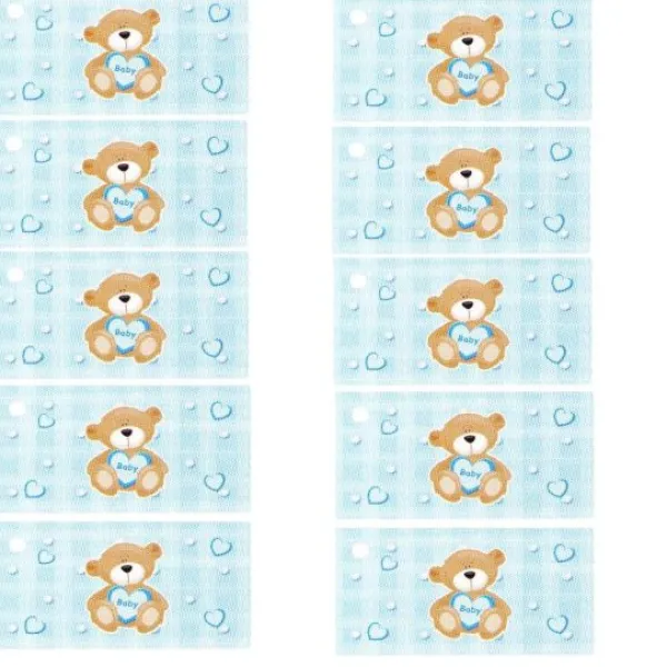 Clearance Etiquette Drag Es Ourson Gar On X 10 Pi Ces Theme Gender Reveal