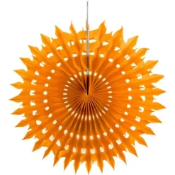 Online Eventail Dentelle Orange 20Cm X 2 Pi Ces Theme Dentelle