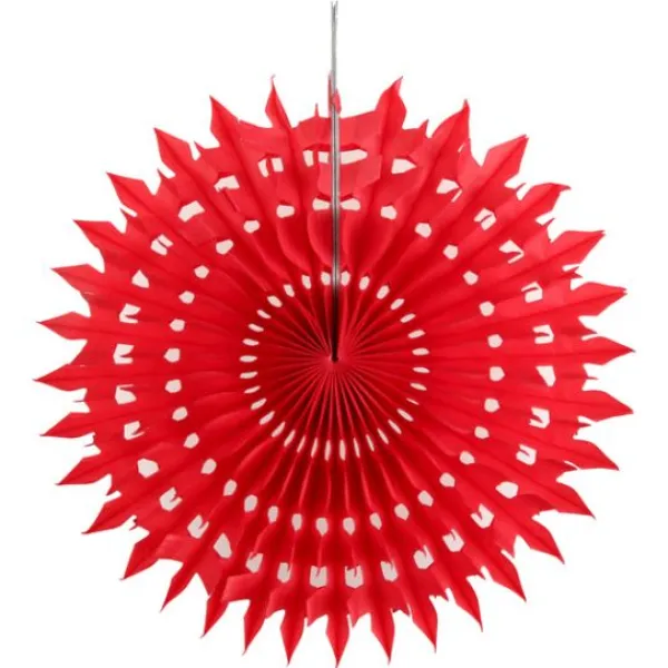 New Eventail Dentelle Rouge 20Cm X 2 Pi Ces Theme Dentelle