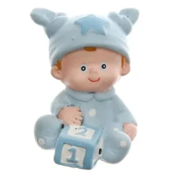 Clearance Figurine Bapt Me Gar On Bleu Ciel X 2 Pi Ces Theme Bapteme