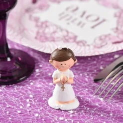 Figurine Communion Fille Blanc X 2 Pi Ces Theme Communion