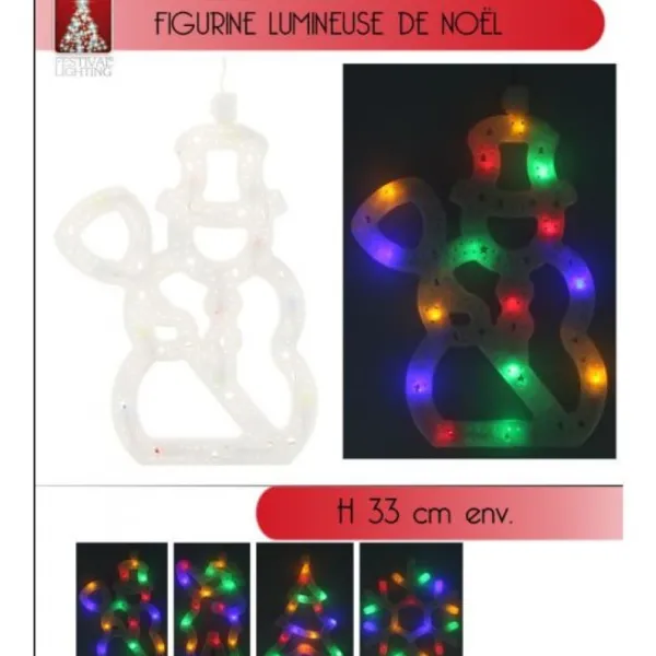 Badaboum Figurine Lumineuse De Noel Pour Fenetre Sale