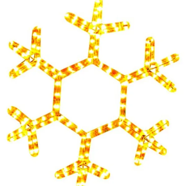 Badaboum Flocon De Neige Lumineux De Noel 144 Lampes Blanc Chaud Hot