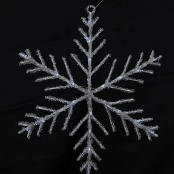 Badaboum Flocon Lumineux Solaire Blanc Clearance