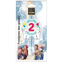 Clearance Fontaine De Glace Joyeux Anniversaire Chiffre 2 Theme Joyeux Anniversaire