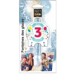 Online Fontaine De Glace Joyeux Anniversaire Chiffre 3 Theme Joyeux Anniversaire