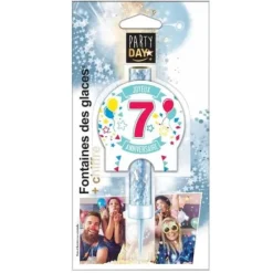 Clearance Fontaine De Glace Joyeux Anniversaire Chiffre 7 Theme Joyeux Anniversaire