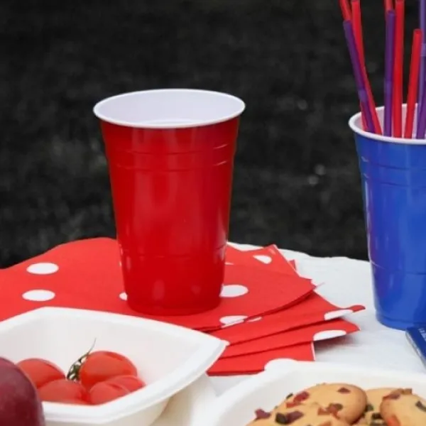 New Gobelet Americain Rouge Geant R Utilisable 50Cl X10 Pi Ces Theme Eco-Responsable