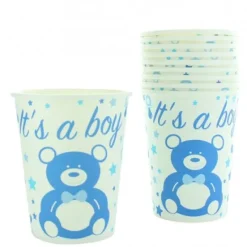 Sale Gobelet Carton Baby Shower Gar On X 10 Pi Ces Theme D Co Baby Shower
