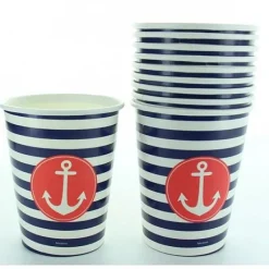 Badaboum Gobelet Carton Theme Marin X 10 Pi Ces Discount