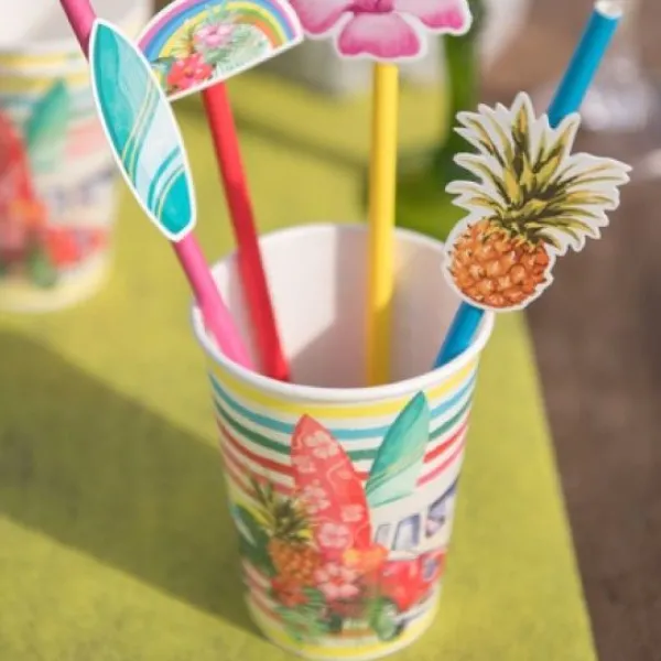 New Gobelet En Carton Aloha X 10 Pi Ces Theme Cinema