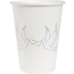 Discount Gobelet En Carton Colombe X 10 Pi Ces Theme Colombe