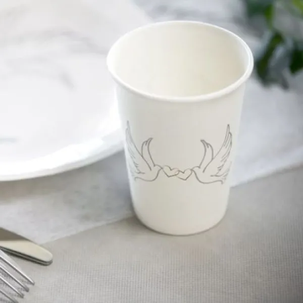 Discount Gobelet En Carton Colombe X 10 Pi Ces Theme Colombe
