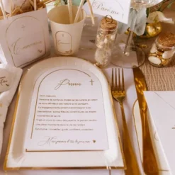 New Gobelet En Carton Communion Puret Blanc X 8 Theme Cinema