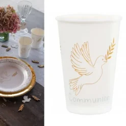 Discount Gobelet En Carton Communion X 10 Pi Ces Theme Communion