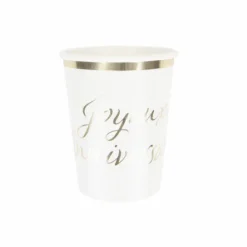 Outlet Gobelet En Carton Joyeux Anniversaire Or 200Ml Theme Joyeux Anniversaire
