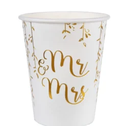 Badaboum Gobelet En Carton Just Married X 10 Pi Ces