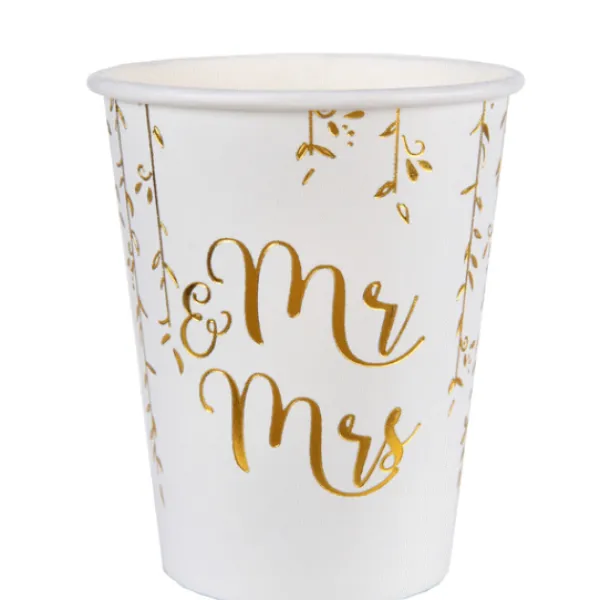 Badaboum Gobelet En Carton Just Married X 10 Pi Ces