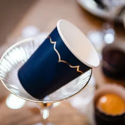 Badaboum Gobelet En Carton Marine Liser Or X 8 Pi Ces Hot