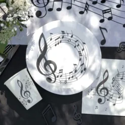 Badaboum Gobelet En Carton Th Me Musique 27 Cl 10 Pi Ces