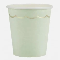 Sale Gobelet Festonn S 200 Ml Pastel Assortis X 8 Pi Ces Theme Deco Pastel