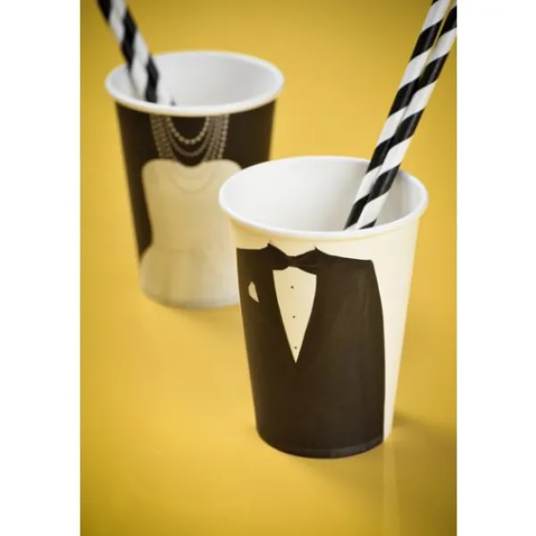 Badaboum Gobelet Mariage En Carton Robe De Mari E X 10 Pi Ces