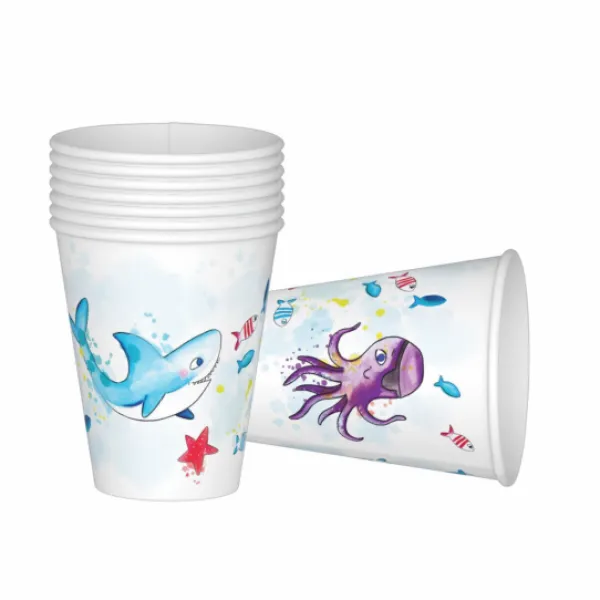 New Gobelet Princesses En Carton 25Cl X8Pcs Theme Deco Princesse