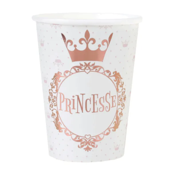 Gobelets En Carton Anniversaire Princesse 27 Cl X10 Pi Ces Theme Deco Princesse