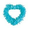 Badaboum Grand Coeur En Plume Turquoise