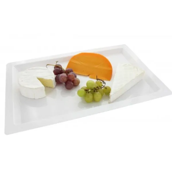 New Grand Plateau Plastique Rectangle Blanc Theme Cinema