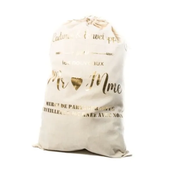 Badaboum Grand Sac Cadeau G Ant Mr Mme En Lin