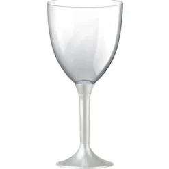 Badaboum Grand Verre Eau Plastique Nacr Blanc X 20