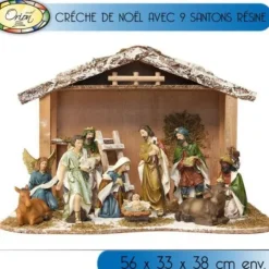 Badaboum Grande Creche De Noel + 9 Santons Sale