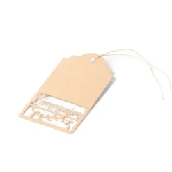 Discount Grande Etiquette Communion Kraft X 20 Pi Ces Theme Communion