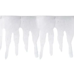 Badaboum Grande Frise De Gla Ons Blanche Avec Paillettes Argent Best