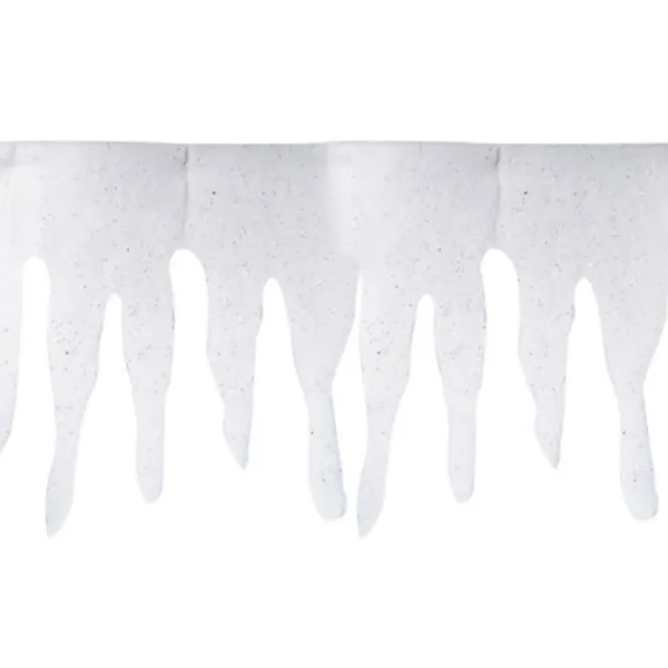 Badaboum Grande Frise De Gla Ons Blanche Avec Paillettes Argent Best