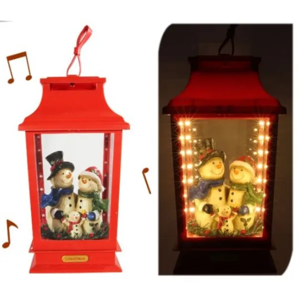 Badaboum Grande Lanterne Deco De Noel Lumineuse Et Sonore Discount