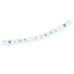 Hot Guirlande 14 Fanions Baby Shower Bleu Ciel Theme D Co Baby Shower