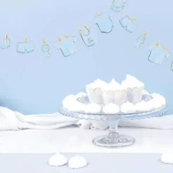New Guirlande Baby Boy Bleu 1.5M Theme D Co Baby Shower