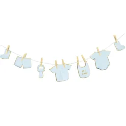 New Guirlande Baby Boy Bleu 1.5M Theme D Co Baby Shower