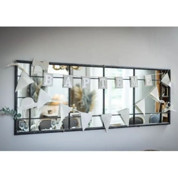 Hot Guirlande Bapt Me Lin Et Blanc Theme Bapteme