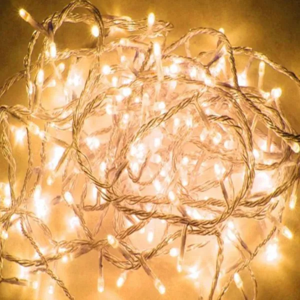 Badaboum Guirlande Clignotante & Electrique 120 Led Blanc Chaud New