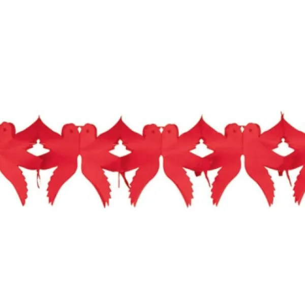 Best Guirlande Colombes Suspendre Rouge Theme Colombe