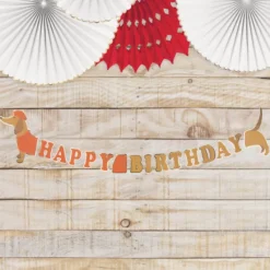 Guirlande D Co Happy Birthday Teckel - 2M Theme Joyeux Anniversaire