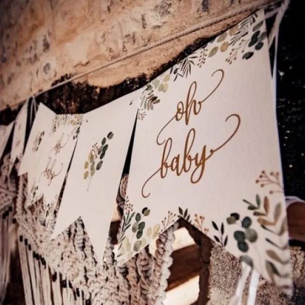 Outlet Guirlande D Coration De Salle Oh Baby Theme D Co Baby Shower