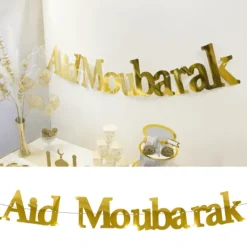 Guirlande D Corative Aid Moubarak Dor E Theme Eid Mubarak & Ramadan