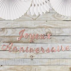 Outlet Guirlande D Corative Joyeux Anniversaire Rose Gold 2M Theme Joyeux Anniversaire