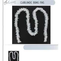 Badaboum Guirlande De Noel Blanche Etoile 2Mx9Cm