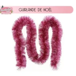 Badaboum Guirlande De Noel Boa Geante Rose Discount